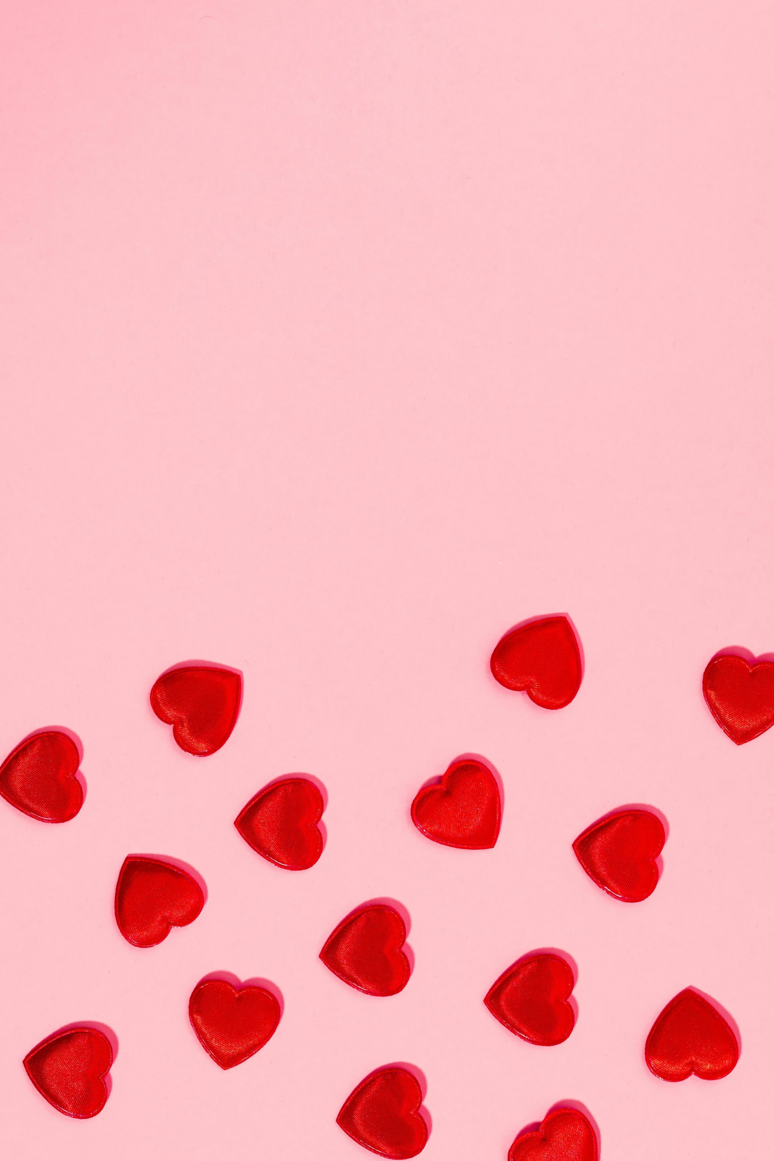 a bunch of red hearts on a pink background, by Julia Pishtar, trending on pexels, panel, satin, 15081959 21121991 01012000 4k, high resolution