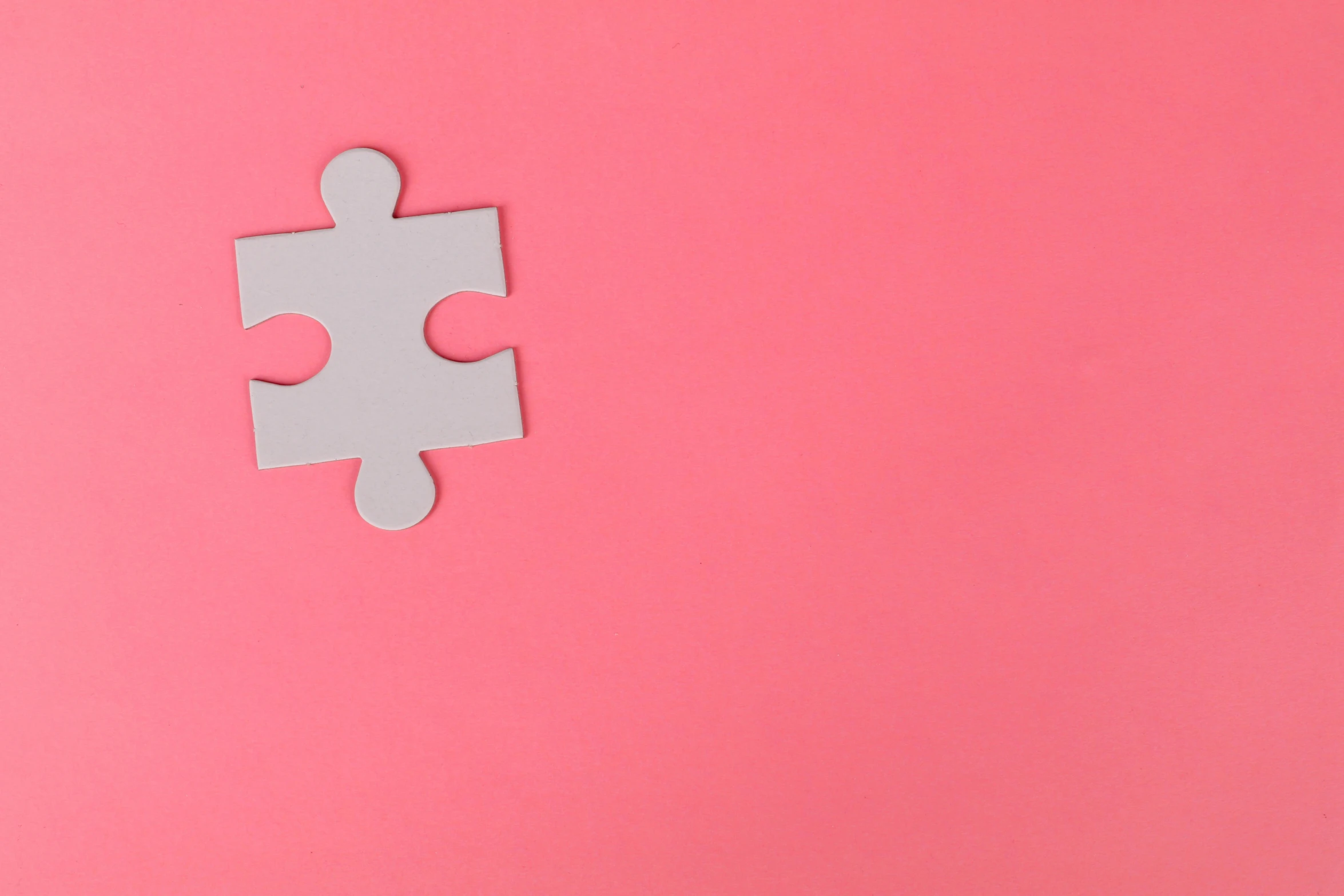 a piece of white puzzle on a pink background, trending on pexels, instagram post, 15081959 21121991 01012000 4k, knolling, smooth technology