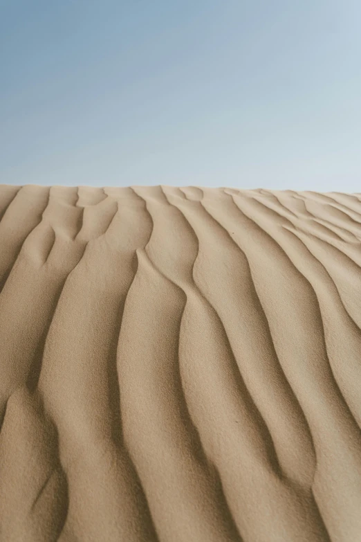 a man riding a surfboard on top of a sandy beach, trending on unsplash, land art, built in the egyptian desert, subtle pattern, sinuous, erosion