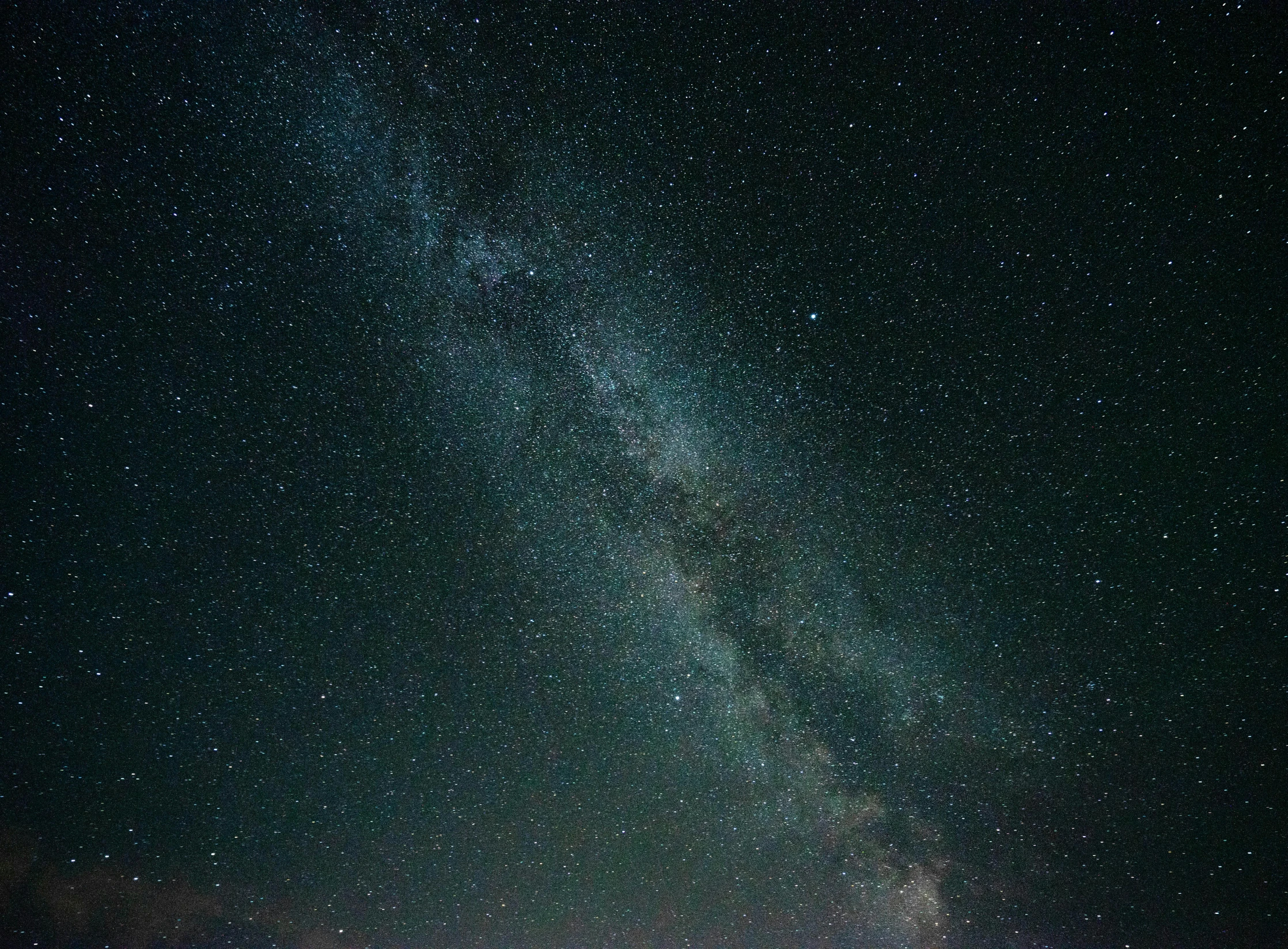 the milky shines brightly in the night sky, by Adam Pijnacker, pexels, mixed art, ash thorp, long view, infinite