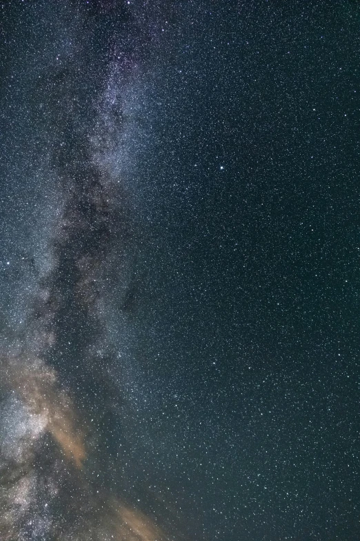 the milky shines brightly in the night sky, by Niko Henrichon, pexels contest winner, light and space, ultra wide horizon, high detail photo, medium closeup, ultrawide image