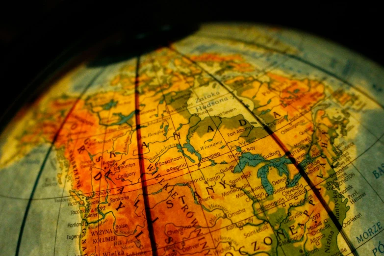 a close up of a globe on a table, steam workshop maps, colour photo, instagram photo, thumbnail
