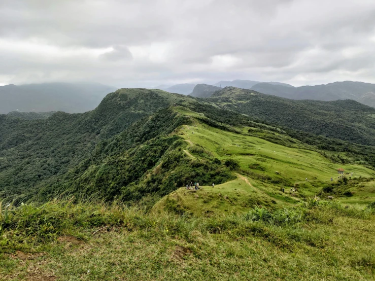 a man standing on top of a lush green hillside, les nabis, avatar image