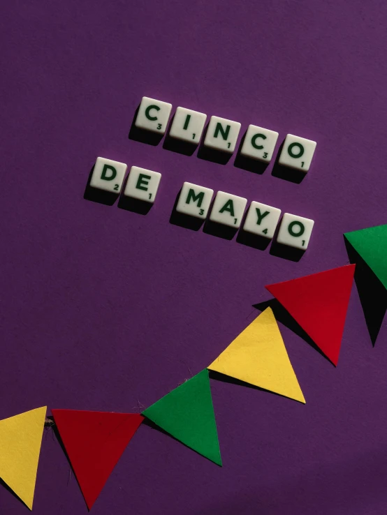 a sign that says cinco de mayo on a purple background, pexels contest winner, happening, a rubik's cube, background image, instagram picture, third trimester