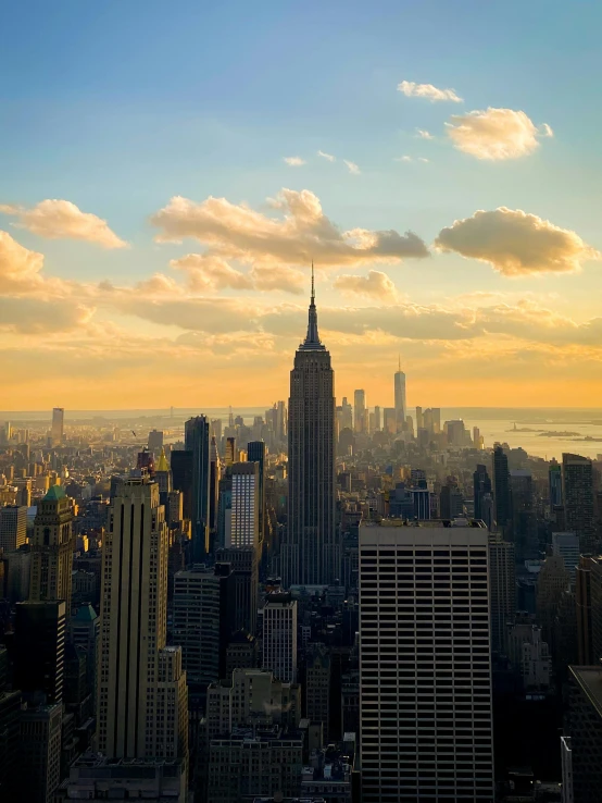 a view of a city from the top of a building, pexels contest winner, hudson river school, slide show, late afternoon, conde nast traveler photo, new york zoo in the background