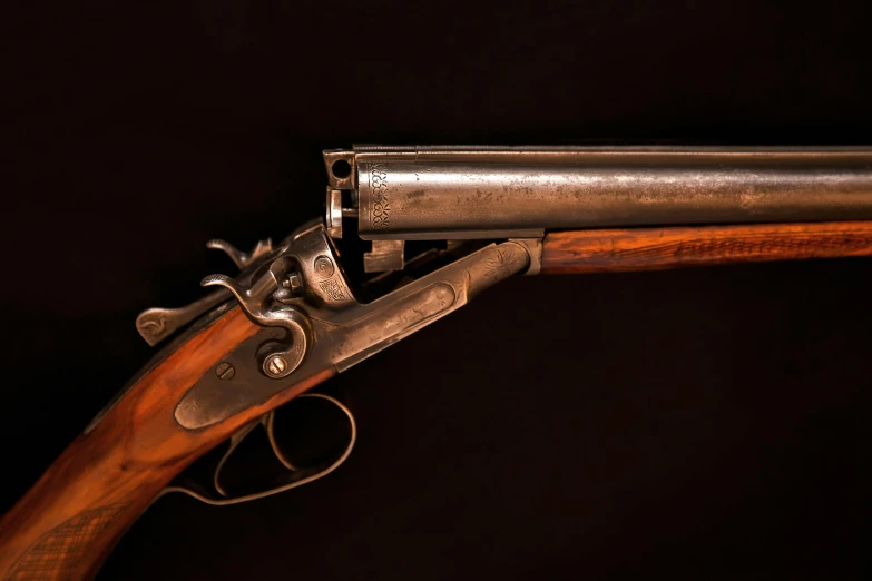 a colt colt colt colt colt colt colt colt colt colt colt colt colt colt colt colt colt colt colt colt colt colt colt colt colt colt colt, an engraving, by John Zephaniah Bell, flickr, realism, double barrel shotgun, close up shot from the side, of a old 18th century, photograph taken in 2 0 2 0