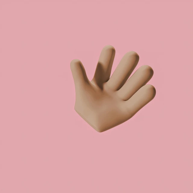 a hand reaching for something on a pink background, inspired by Russell Dongjun Lu, trending on pexels, conceptual art, 3d object, human - shaped, instagram post, light tan