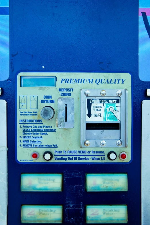 a close up of a vending machine on a street, by Jesse Richards, faked ticket close up, blue - print, high qualitt, square