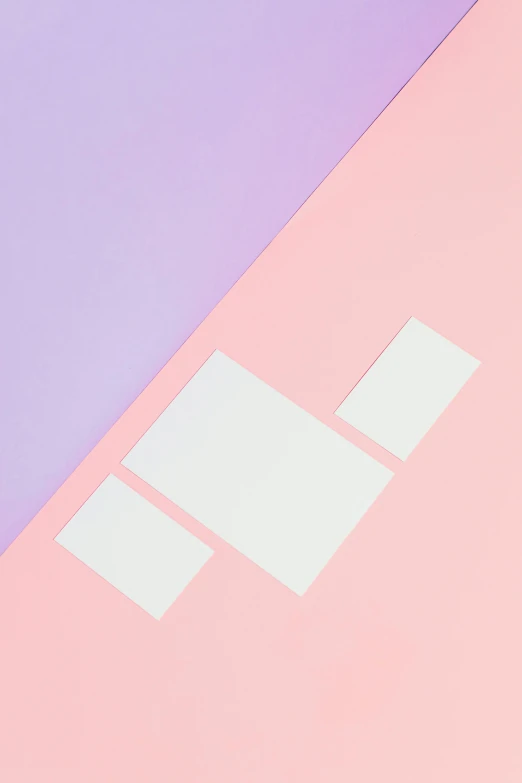 a pair of scissors sitting on top of a piece of paper, inspired by Malevich, trending on unsplash, color field, pastel purple background, square sticker, various sizes, white panels