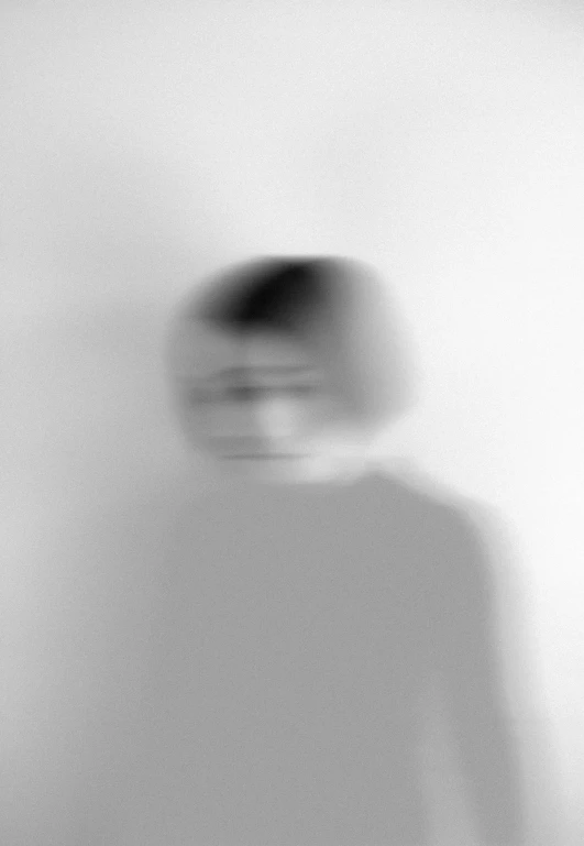 a blurry image of a person with a hat on, inspired by Anna Füssli, conceptual art, 16k resolution:0.6|people, children born as ghosts, very minimal, rinko kawaichi
