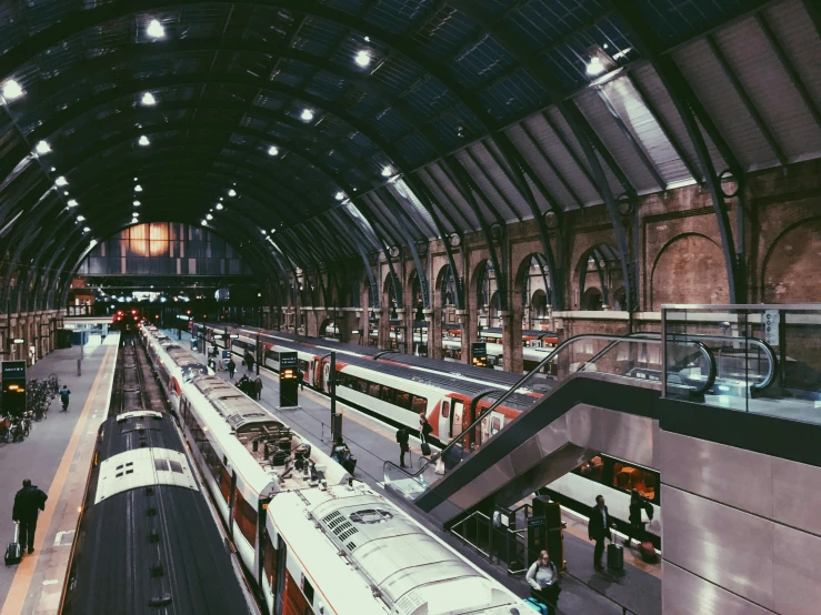 a train station filled with lots of people, inspired by Thomas Struth, pexels contest winner, london architecture, 🚿🗝📝