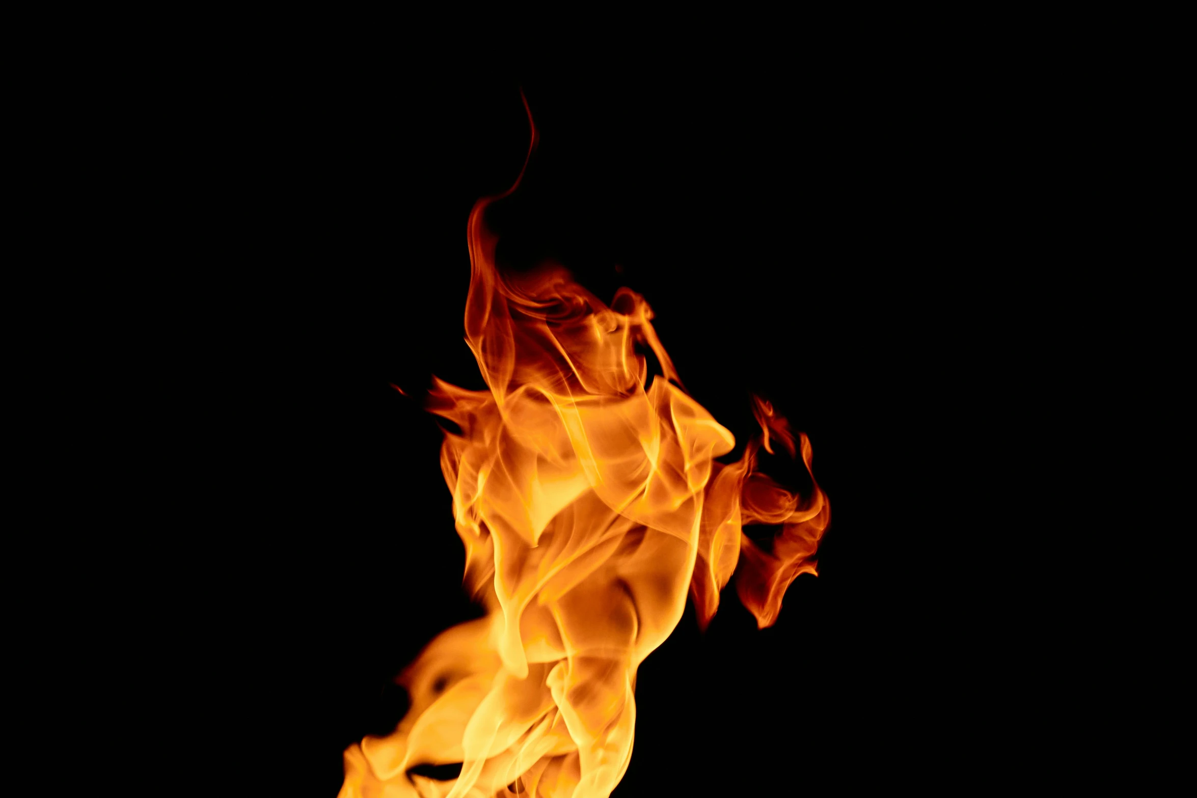 a close up of a fire on a black background, a picture, by Jan Rustem, avatar image