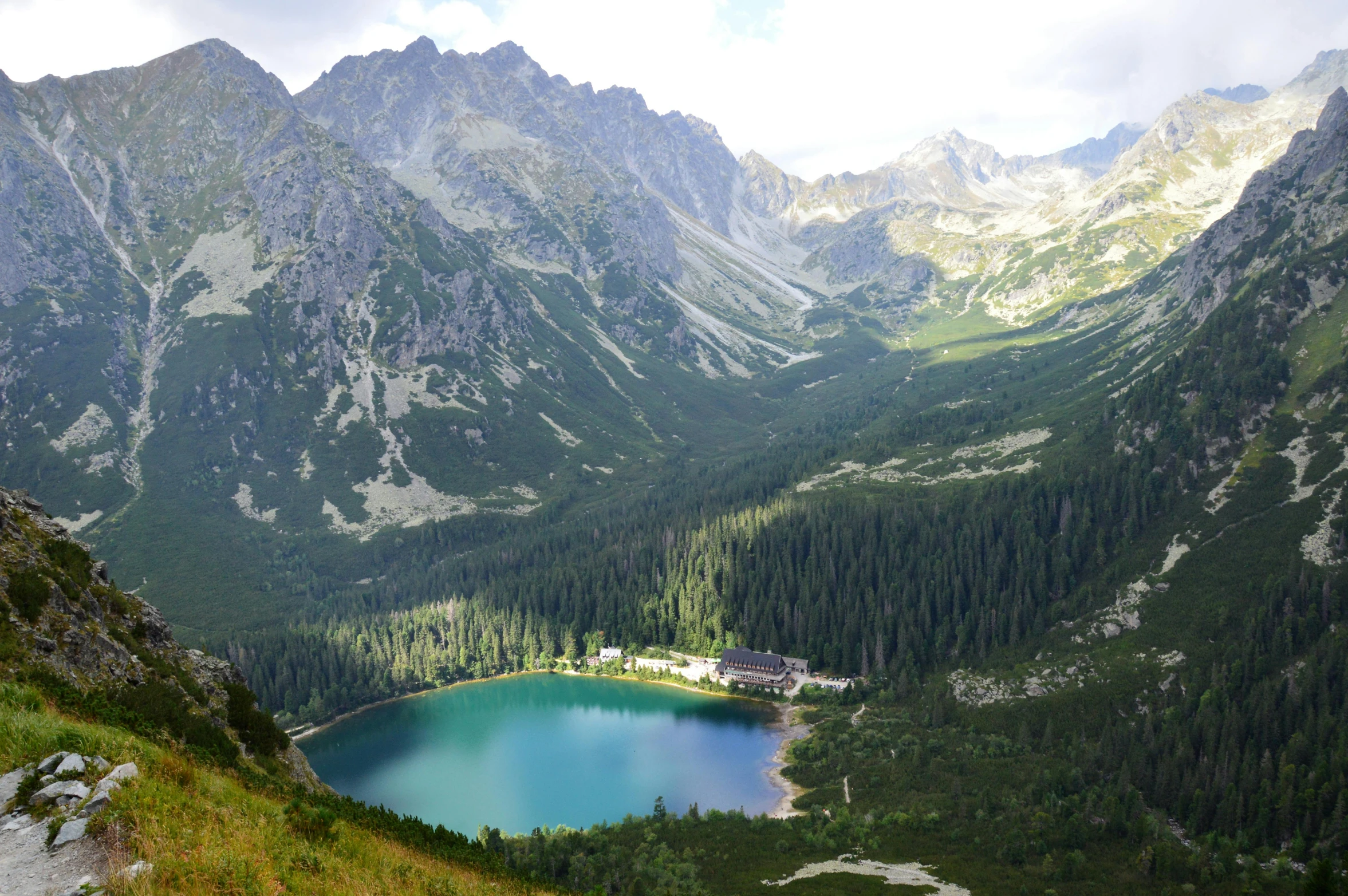 a large body of water surrounded by mountains, by Emma Andijewska, pexels contest winner, warsaw, avatar image