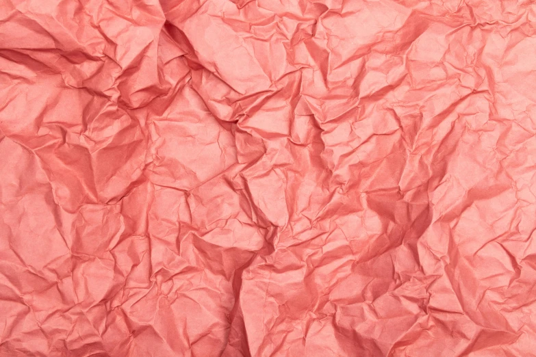 a close up of a sheet of pink crinkled paper, pexels contest winner, red glowing skin, delicious, papier - mache, dezeen