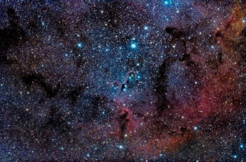 a star filled sky filled with lots of stars, a microscopic photo, shutterstock, space art, a cosmic canada goose, cloud nebula, coloured, deep of field