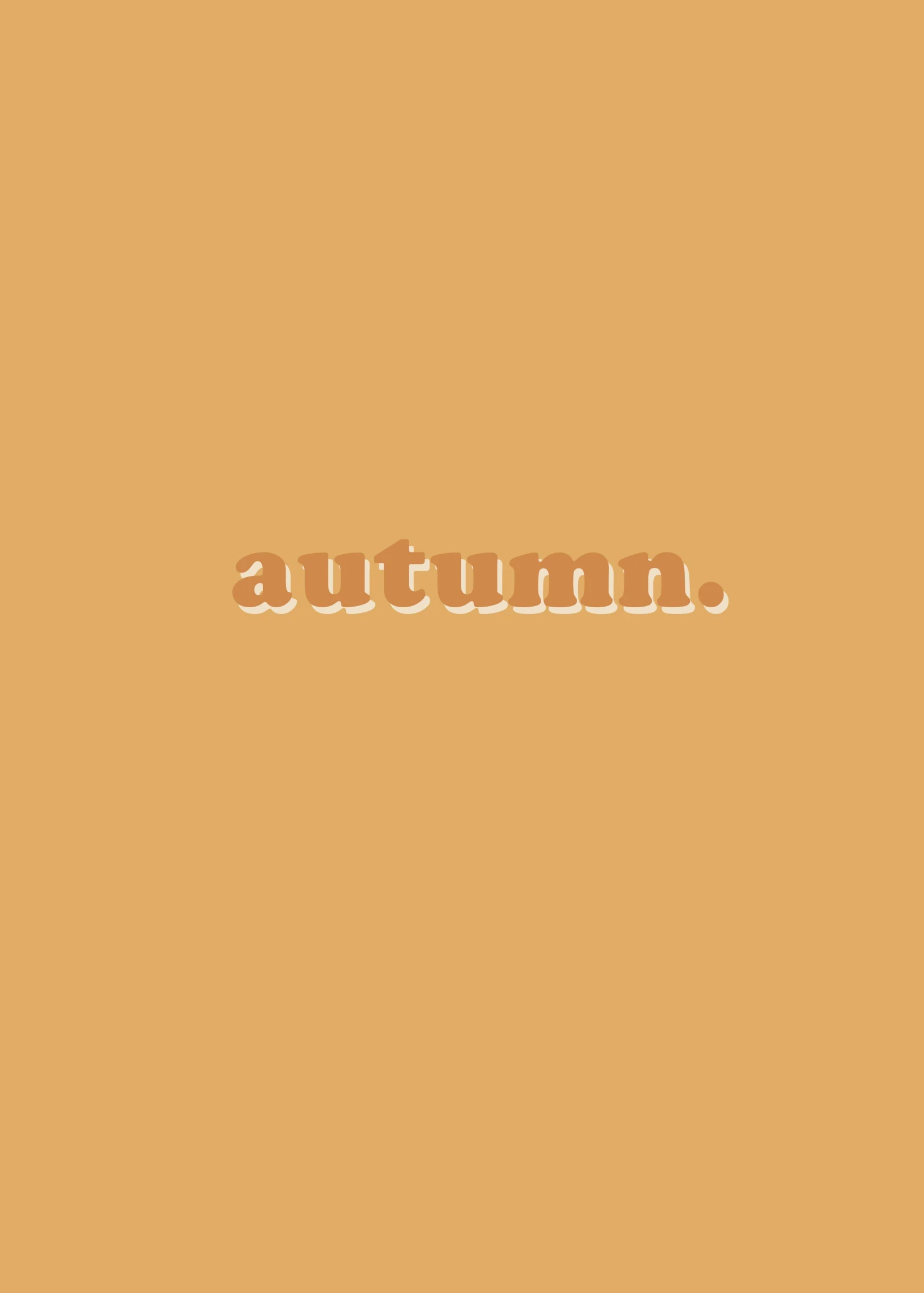 an orange background with the word autumn on it, an album cover, tumblr, aestheticism, 2 5 6 x 2 5 6, !! muted colors!!, trending on r/streetwear, beige and gold tones