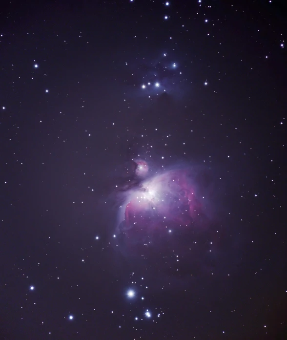 a group of stars that are in the sky, a microscopic photo, by David Michie, unsplash contest winner, space art, pink and purple, portrait of a cosmic god, taken on a 2010s camera, square