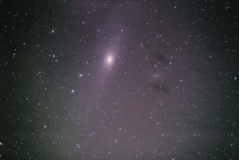 a couple of stars that are in the sky, a microscopic photo, by Kev Walker, angel falling to andromeda, 2022 photograph, 3 5 mm slide, purple