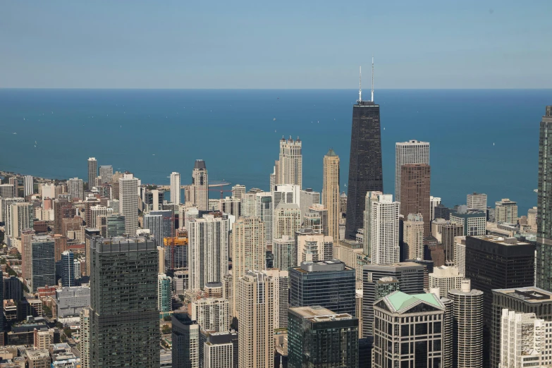 a view of a city from the top of a building, chicago skyline, 8k resolution”, fan favorite, gigapixel photo