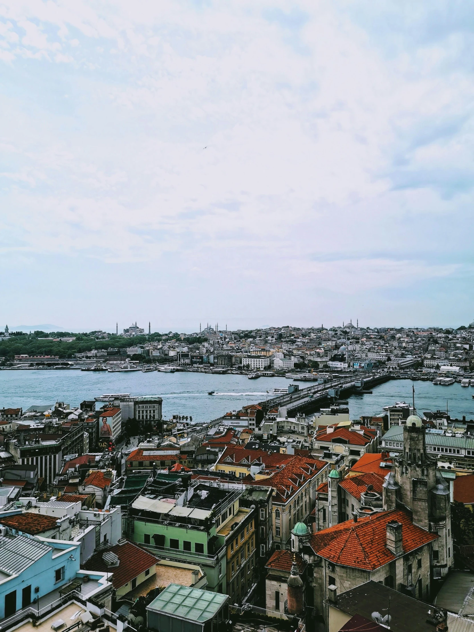 a view of a city from the top of a building, istanbul, 🚿🗝📝, detailed photo 8 k, 🤠 using a 🖥