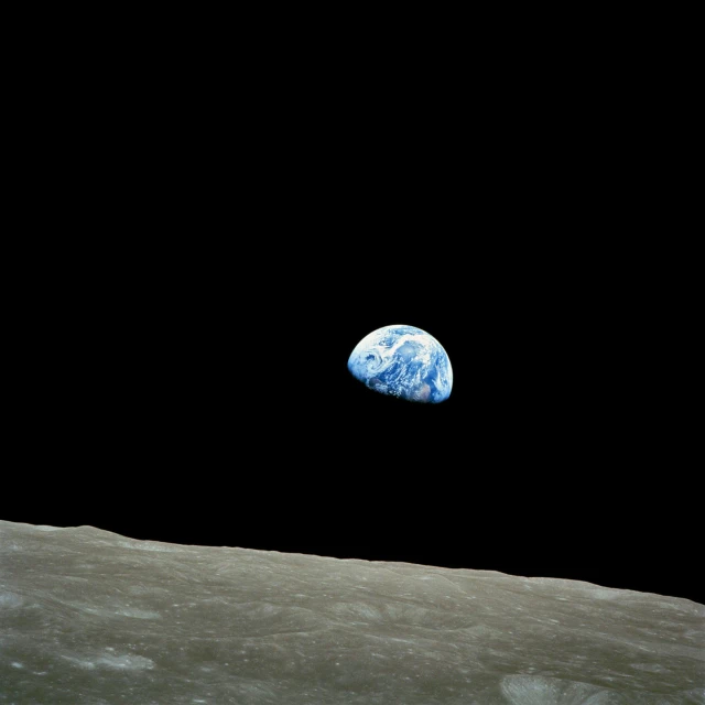 a view of the earth from the moon, by Alison Geissler, minimalism, blue: 0.25, earthwave, historic moment, human photo