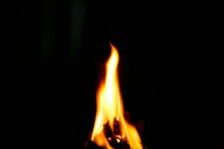 a close up of a lit candle in the dark, dancing around a fire, avatar image, profile image, outdoor photo