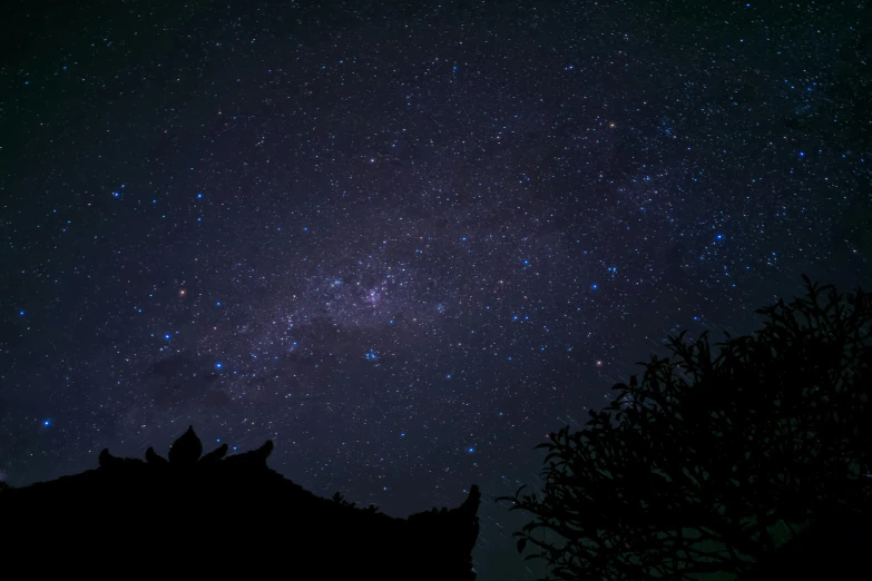 a night sky filled with lots of stars, pexels contest winner, tatami galaxy, middle close up shot, afar, album