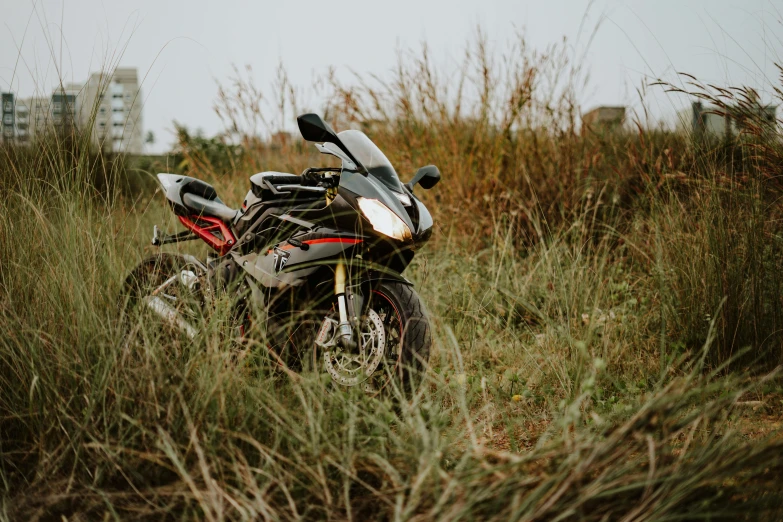 a motorcycle that is sitting in the grass, pexels contest winner, avatar image, super high resolution, exploration, racing