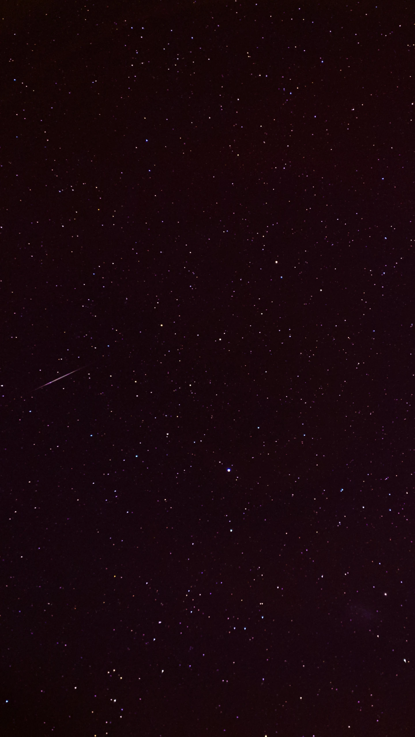 a night sky filled with lots of stars, a picture, shooting star in background, 3 / 4 wide shot, small spacecraft in background, thumbnail