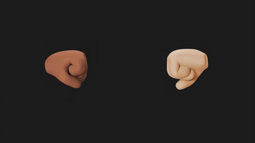 three different types of teeth on a black background, inspired by Daryush Shokof, unsplash, generative art, fist fight, black and terracotta, medium shot of two characters, facing each other