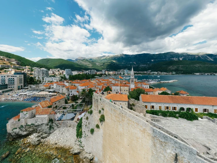 a view of the old town of dubna, croatia, pexels contest winner, mountains and ocean, city wall, square, 8 1 5