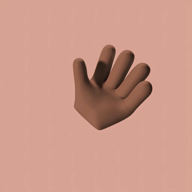 a hand that is in the air on a pink background, inspired by Yanjun Cheng, polycount, realism, ( brown skin ), smol, an scp anomalous object, instagram picture
