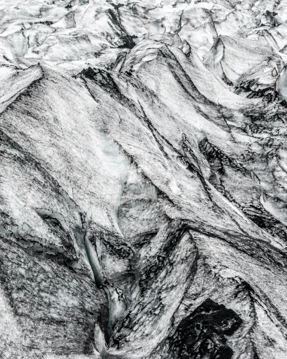 a black and white drawing of a tree trunk, unsplash contest winner, abstract expressionism, icy mountains, marble material, taken from a plane, instagram photo