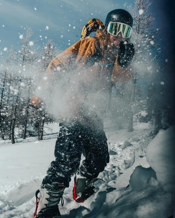 a man riding skis down a snow covered slope, pexels contest winner, graffiti, full body:: snow outside::, profile image, off - white collection, (snow)