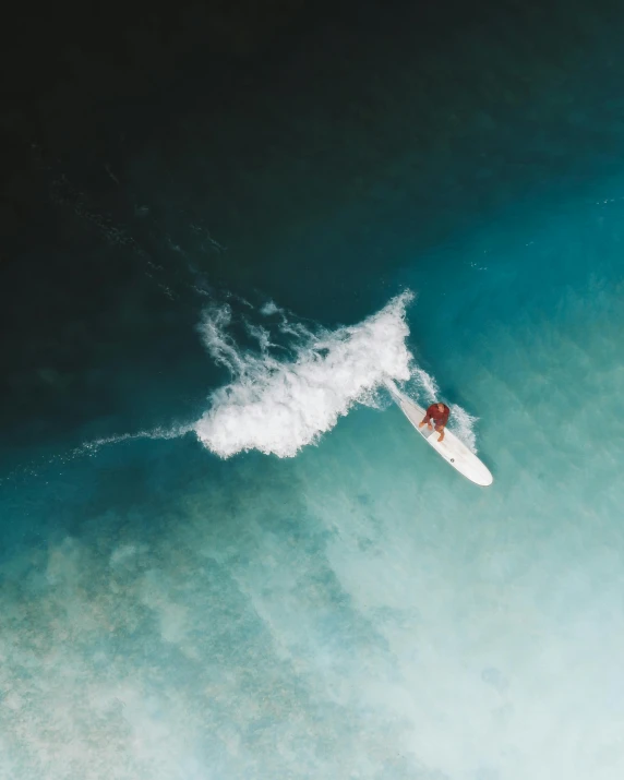 a man riding a wave on top of a surfboard, pexels contest winner, minimalism, airplane view, chemistry, thumbnail, multiple stories