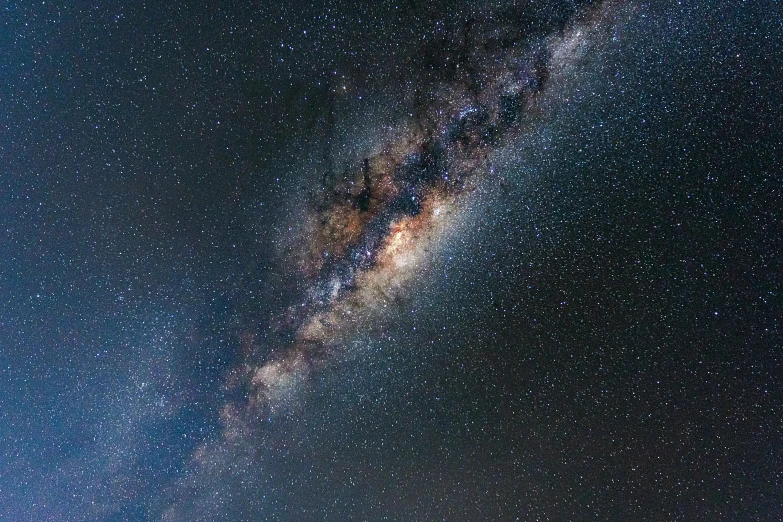 the milky shines brightly in the night sky, pexels contest winner, space art, southern cross, rectangle, up close, ultra wide horizon