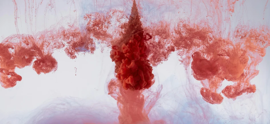 a fire hydrant spewing red liquid into the air, inspired by Kim Keever, pexels contest winner, abstract expressionism, cotton candy trees, underwater ink, 4 k hd wallpapear, ignant