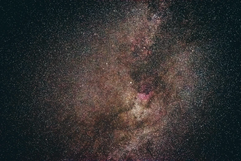 a night sky filled with lots of stars, a stipple, by Jacob Toorenvliet, pexels, 144x144 canvas, thick dust and red tones, the milk way up above, infinity