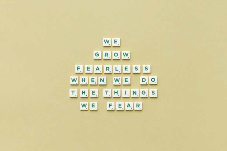 we grow fearlesss when we do the things we fear, pexels, letterism, tileable, building blocks, thumbnail, sprouting