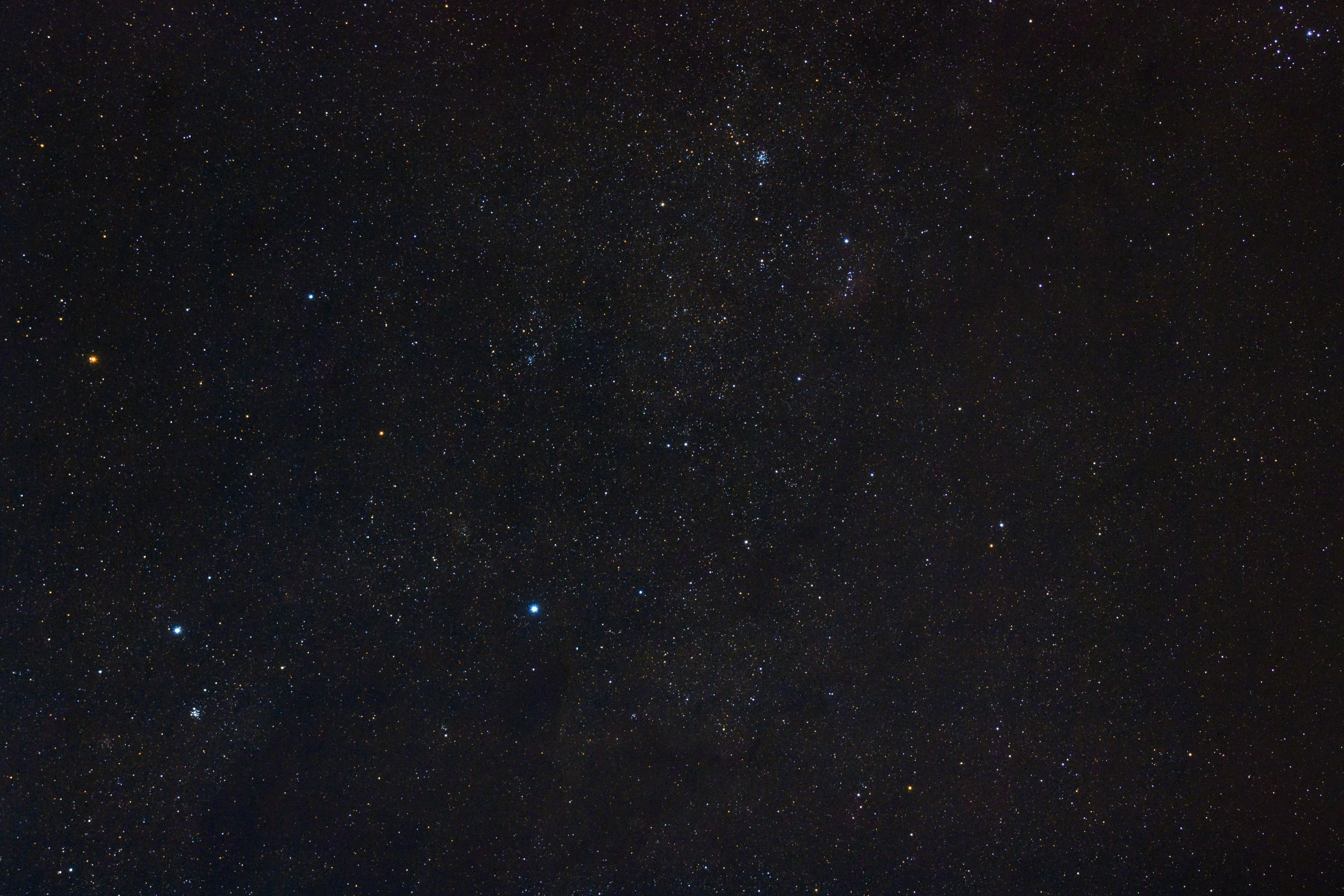 a night sky filled with lots of stars, a picture, pexels, sirius a and sirius b, 200mm wide shot, mixed art, southern cross