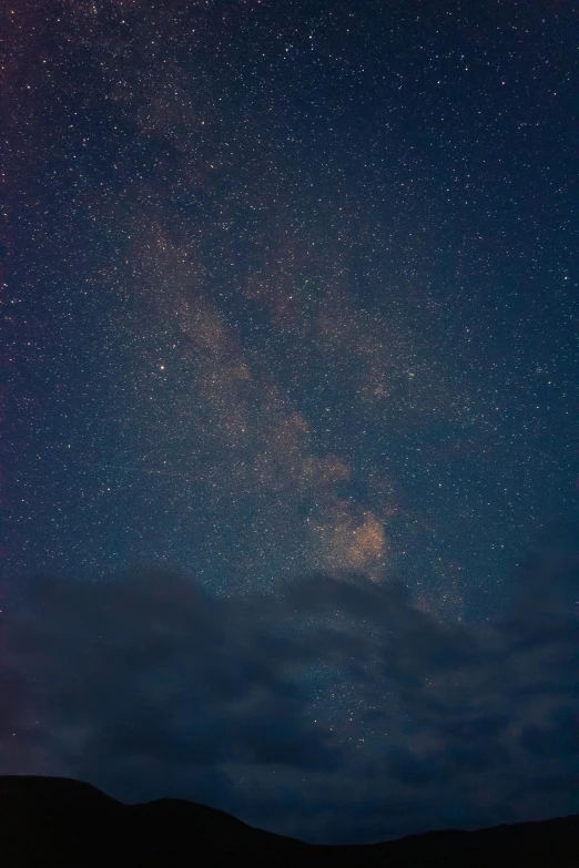 the milky shines brightly in the night sky, an album cover, trending on unsplash, light and space, space clouds, full frame image, ansel ], imagistic sky