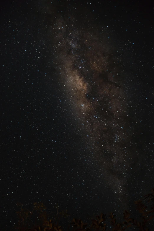 the milky shines brightly in the night sky, by Peter Churcher, unsplash, light and space, brown, black space, dark-skinned, southern cross