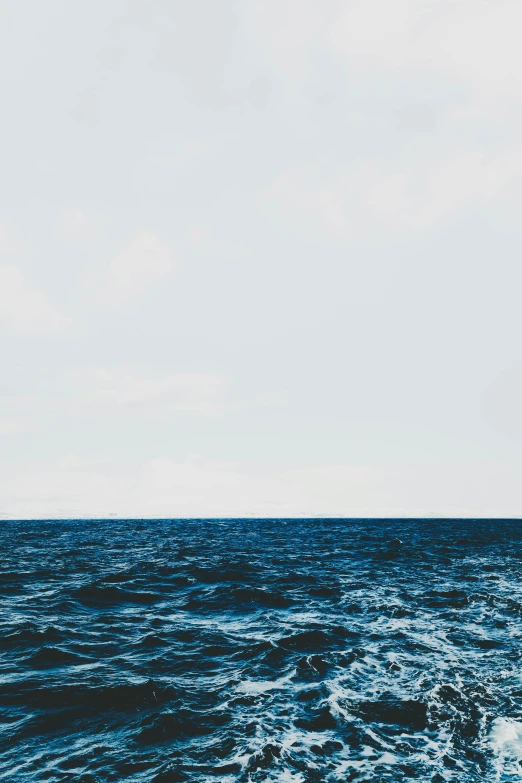 a view of the ocean from a boat, an album cover, unsplash, minimalism, 2 5 6 x 2 5 6 pixels, banner, deep depth, wave