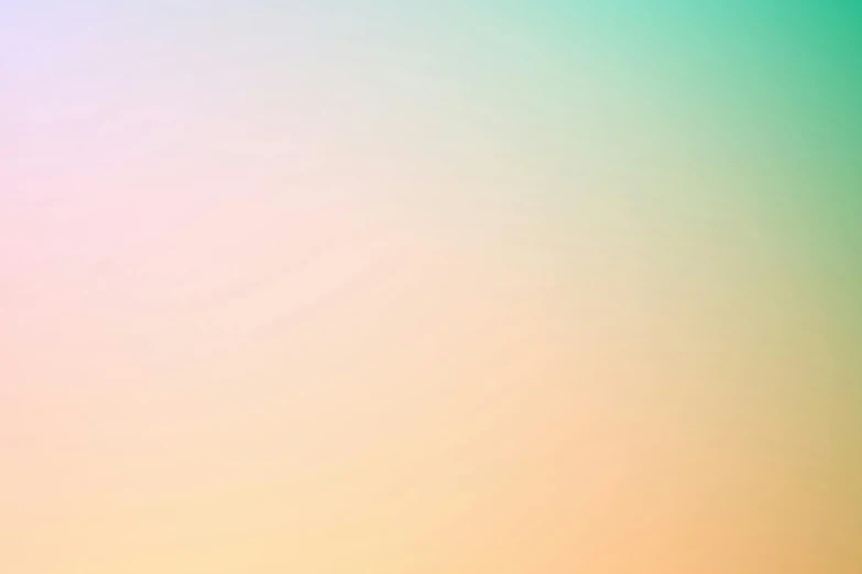 there is a plane that is flying in the sky, a minimalist painting, by James Bard, trending on unsplash, color field, light iridescent color, gradient light yellow, teal orange, pastel neon