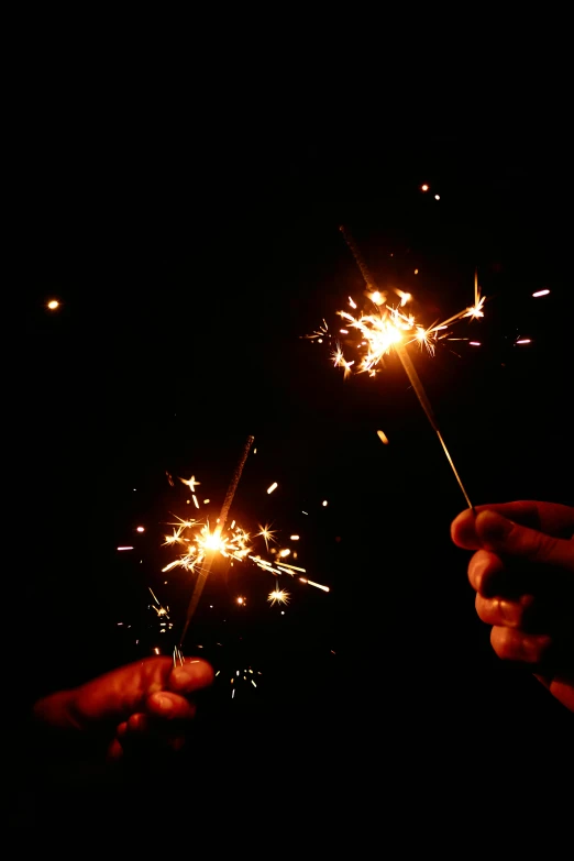 two people holding sparklers in their hands, pexels, reuters, taken in the late 2000s, texture, 15081959 21121991 01012000 4k