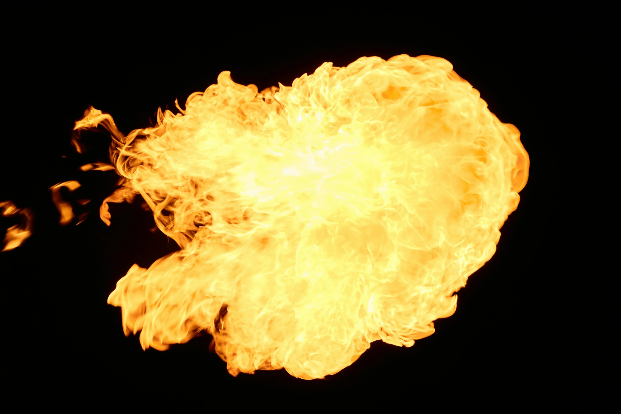 a close up of a fire on a black background, pexels, giant explosion, octane render - n 6, youtube thumbnail, fireball