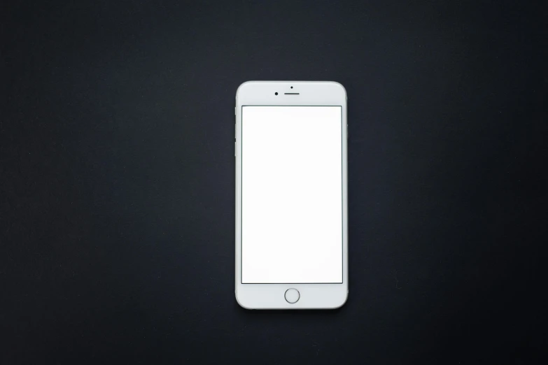 a white iphone sitting on top of a black table, by Matthias Stom, pexels, minimalism, square, white outline, high quality product photo, hd phone wallpaper