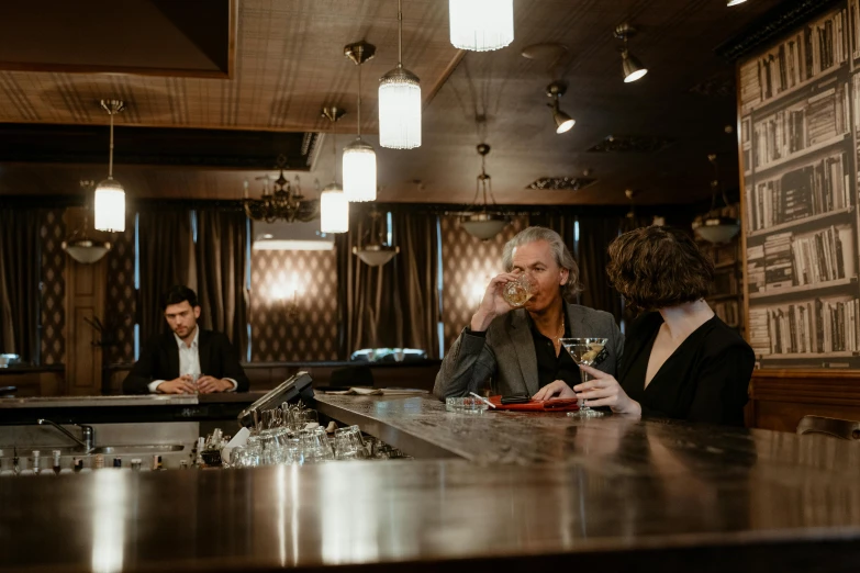 a group of people sitting at a bar, unsplash, private press, elegant and graceful, 15081959 21121991 01012000 4k, thumbnail, ignant