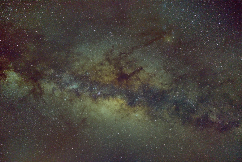 a night sky filled with lots of stars, a portrait, by Doug Wildey, hurufiyya, low quality photo, the milky way galaxy, brown, colour corrected