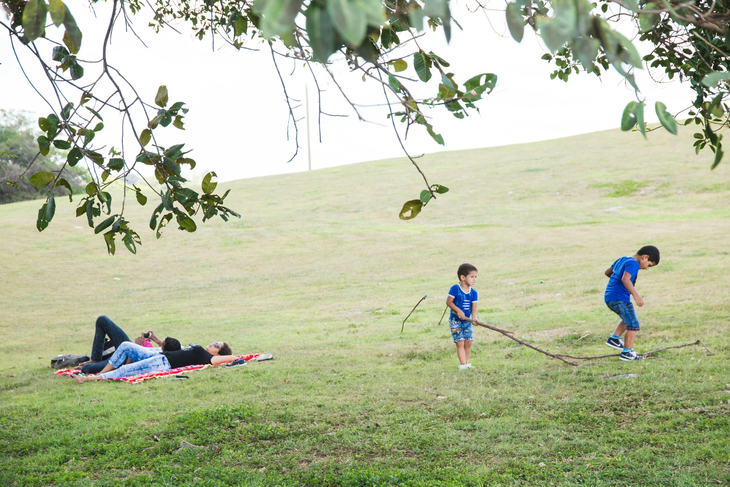 a group of people laying on top of a lush green field, a picture, by Jessie Algie, pexels contest winner, land art, archery, picnic, bulli, white bg